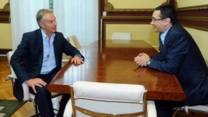 Victor Ponta l-a scos pe Tony Blair la restautant